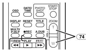 PANASONIC PV-GS400 - To Change the Zoom Magnification - 1