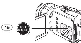 PANASONIC PV-GS400 - Press the [TELE MACRO] Button 15. - 1