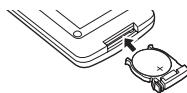 PANASONIC PV-GS400 - Inserting a Button-type Battery - 3