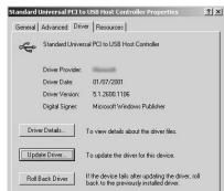 PANASONIC PV-GS400 - Click [Update Driver...]. - 1