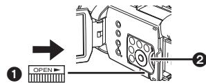 PANASONIC PV-GS400 - Inserting a Card - 1
