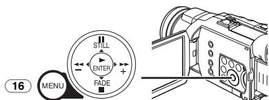 PANASONIC PV-GS400 - Set [TAPE RECORDING MENU] or [CARD RECORDING MENU] >> [ADVANCED] >> [ZEBRA] >> [ON]. - 1