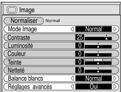 PANASONIC TH-42PHD6EX - Choisissez le paramètre à régler. - 3
