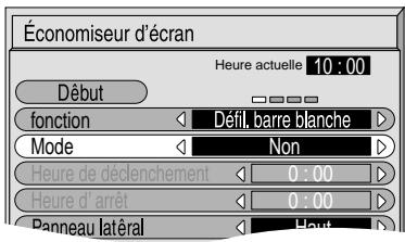 PANASONIC TH-42PHD6EX - Heure de mise en service de l'économiseur d'écran - 3