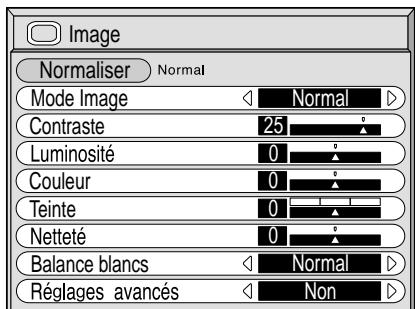 PANASONIC TH-42PHD6EX - Choisissez le paramètre à régler. - 2