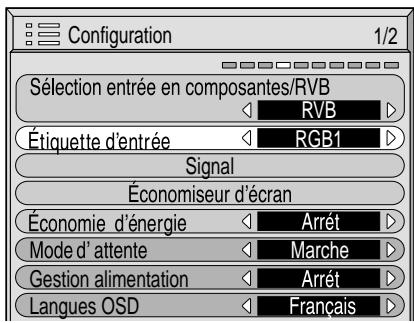 PANASONIC TH-42PHD6EX - Personnalisation du nom des entrées - 2
