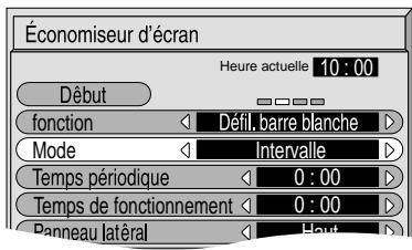 PANASONIC TH-42PHD6EX - Heure de mise en service de l'économiseur d'écran - 2