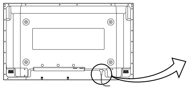 PANASONIC TH-42PHD6EX - Raccordement du cordon d'alimentation - 1