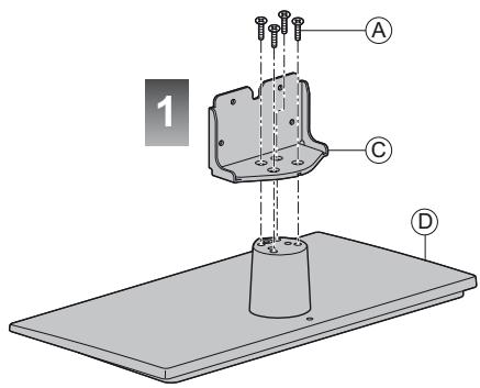 PANASONIC TX-L32XM6E - Monter le piédestal - 1