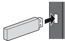 PANASONIC TX-L32XM6E - Pour insérer ou-retirer la Carte mémoire flash USB - 1