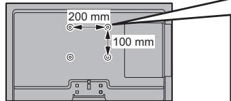 PANASONIC TX-L32XM6E - Lors de l'utilisation de l'applique de fixation au mur - 1