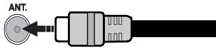 PANASONIC TX-32A300E - Branchement de l'antenne/Câble - 1