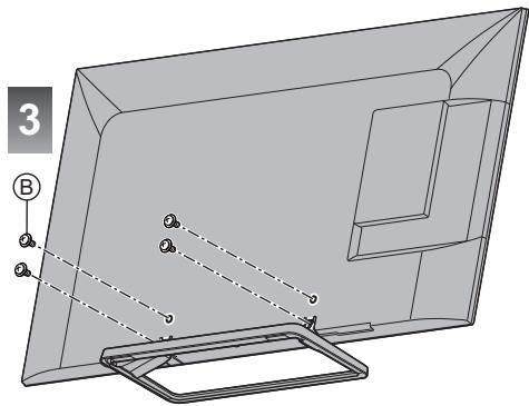 PANASONIC TX-55AS640E - Ensamblaje y retirada del pedestal - 7