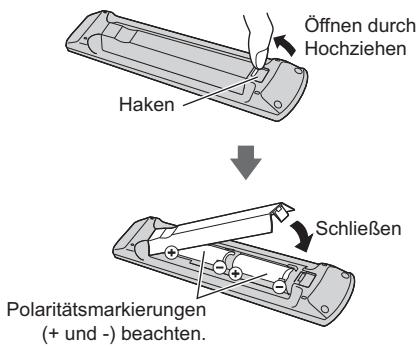 PANASONIC TX-55AS640E - Einlagen/Entfern der Batterien - 1