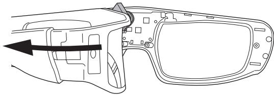 PANASONIC TY-ER3D4SE - ■ Come rimuovere le pile - 2