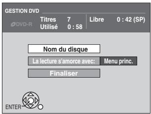 PANASONIC DMR-ES35V - Choisir "gestion DVD" à l'aide de [▲,▼], puis appuyer sur [ENTER]. - 2