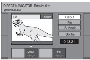PANASONIC DMR-ES35V - Appuyer sur [ENTER] au début et à la fin de la section à effacer. - 1
