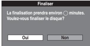 PANASONIC DMR-ES35V - Marche à suivre pour permettre la lecture de disques sur d'autres appareils - finalisation - 1