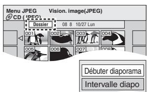 PANASONIC DMR-ES35V - Débuter diaporama/intervalle diapo - 1