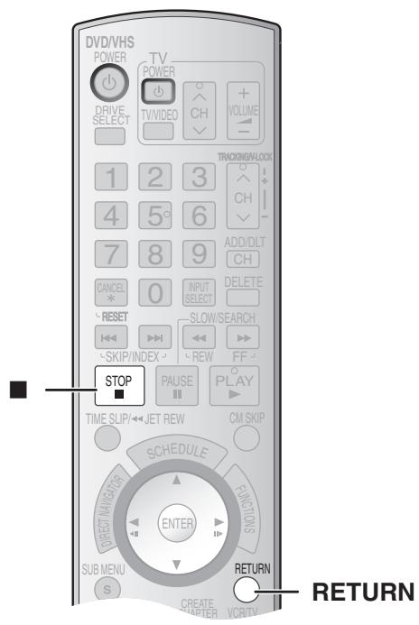 PANASONIC DMR-ES35V - Au début du transfert (relique), les réglages suivants s'effectuent automatiquement - 1