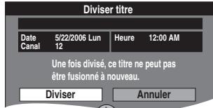 PANASONIC DMR-ES35V - Appuyer sur [ENTER] à la position où diviser le titre. - 2