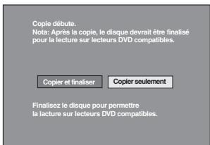PANASONIC DMR-ES35V - S'assurer que "début repiquage" a été sélectionné, puis appuyer sur [ENTER]. - 2