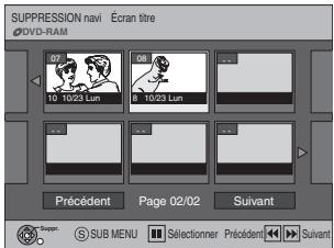 PANASONIC DMR-ES35V - Sélection des titres à supprimer -suppression navi - 1