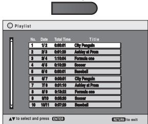 PANASONIC DVD-LS83 - To play playlists: - 1