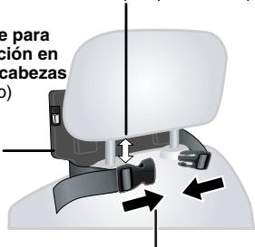 PANASONIC DVD-LS83 - Montaje del soporte para reposacabezas en el asiento delantero. - 1
