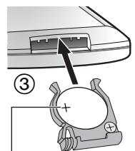 PANASONIC DVD-LS83 - Inserire la batteria a pastiglia (in dotazione) - 2