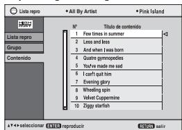 PANASONIC DVD-LS83 - Selección desdela lista - 1