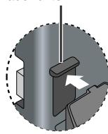PANASONIC DVD-LS83 - Befestigen Sie das Gerät an der Halterung. - 1