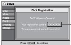 PANASONIC DVD-LS83 - Display the unit's registration code - 1