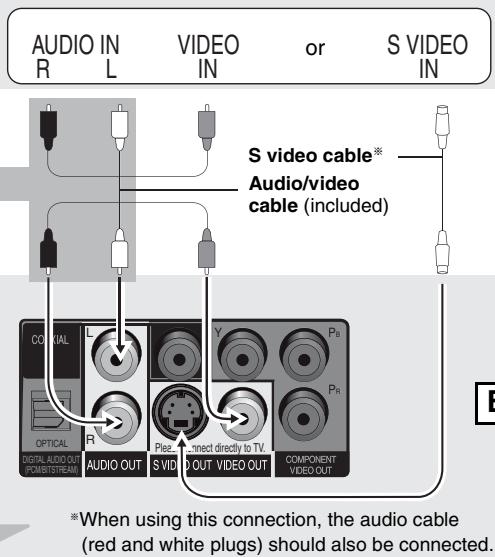 PANASONIC DVD-S52 - ■ Connection to a television - 1