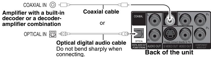 PANASONIC DVD-S52 - ■ Enjoying multi-channel surround sound with COAXIAL IN or OPTICAL IN - 1