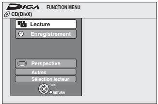 PANASONIC DMR-EX769 - Afficher l'écran du menu - 2