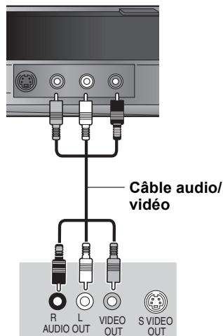 PANASONIC DMR-EX769 - Connexion d'un magnétoscope à l'aide de connecteurs AUDIO/VIDEO ou connecteurs S VIDEO - 1