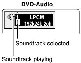 DVD-Audio LPCM 192k24b 2ch Soundtrack selected Soundtrack playing
