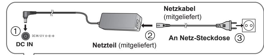 PANASONIC DVD-LS92EG - ② Aufladen der Batterie - 1