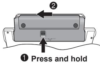 ① Press and hold