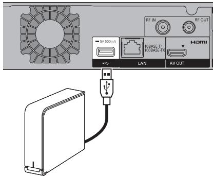 PANASONIC DMR-PWT535 - Raccordez cet appareil au DD USB en option. - 1