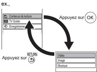 PANASONIC DMR-PWT535 - Sélectionnez l'élément, puis appuyez sur [OK]. - 1