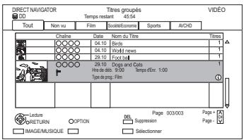 PANASONIC DMR-PWT535 - Édition des titres enregistrés - 4