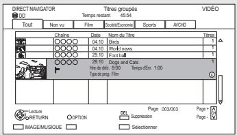 PANASONIC DMR-PWT535 - Suppression des titres enregistrés - 3