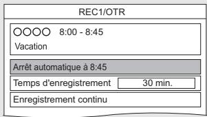 PANASONIC DMR-PWT535 - Sélectionnez "Arrêt automatique", puis appuyez sur [OK]. - 1
