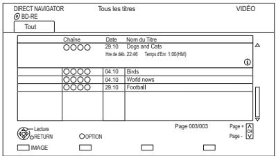PANASONIC DMR-PWT535 - Écran DIRECT NAVIGATOR - 1