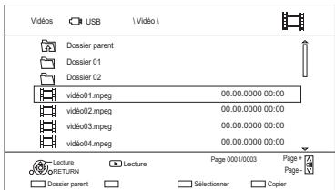 PANASONIC DMR-BST750EG - Écran de la liste vidéo - 1
