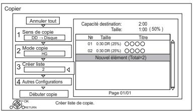 PANASONIC DMR-BST750EG - Éditer la liste de copie - 1