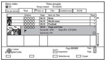 PANASONIC DMR-BST750EG - Suppression des titres enregistrés - 1