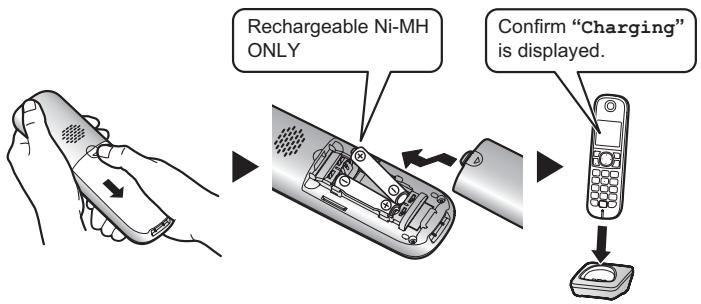 PANASONIC KX-TGA681EXM - Charge for about 7 hours. - 1